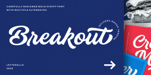 Breakout Font 4