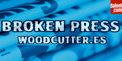 Broken Press Font