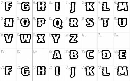 Broken Press Font 2