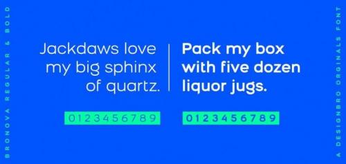 Bronova Sans Serif Basic Font 2