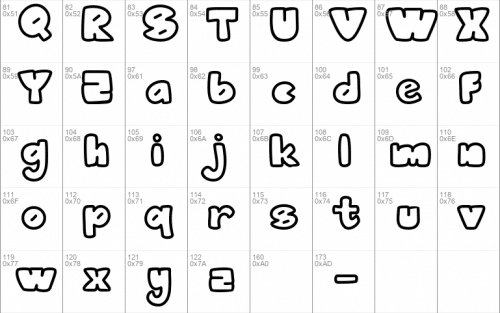 Bumblebee Outline Font 2