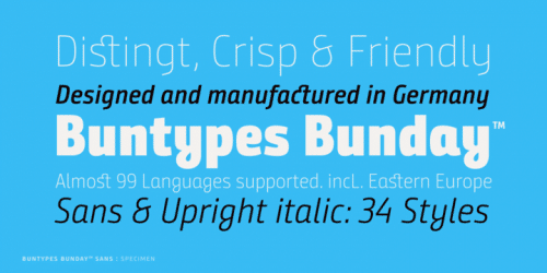 Bunday Sans Font 6