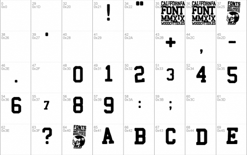 California Distorted Font 1