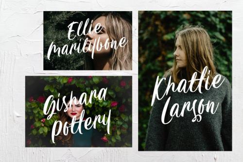 Carily Fresh Modern Script Font 10