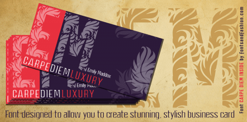 Carpe Diem Luxury Font