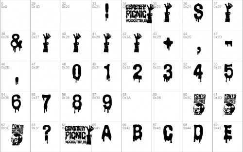 Cemetery Picnic Font 1