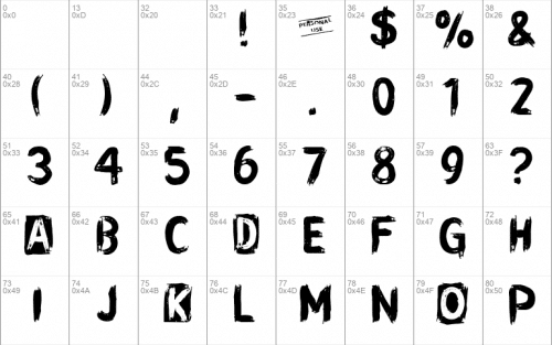 CF Punk Songwriter Font