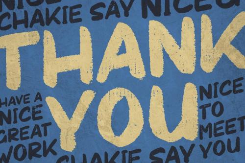 Chakie Retro Brush Font 10