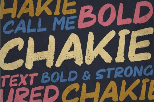 Chakie Retro Brush Font 3