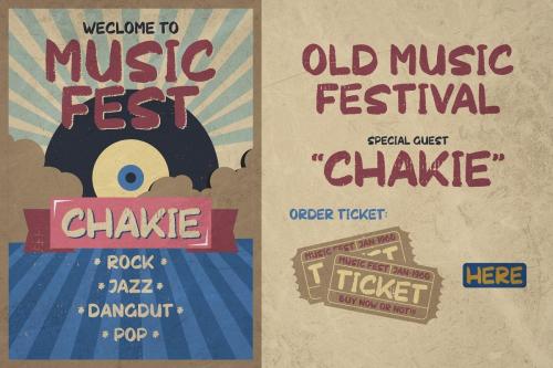Chakie Retro Brush Font 4