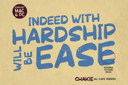 Chakie Retro Brush Font 6