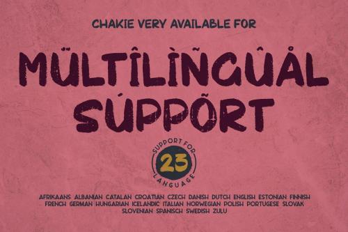 Chakie Retro Brush Font 7