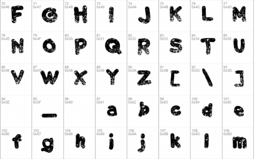 Chalk Scratches Rough Font 2