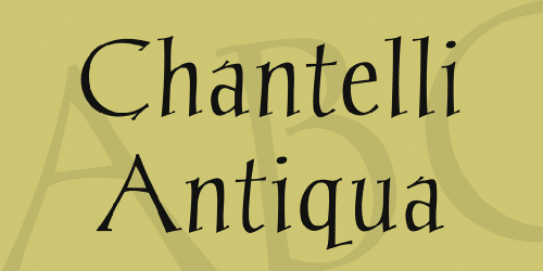 Chantelli Antiqua Font