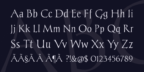 Chantelli Antiqua Font 3