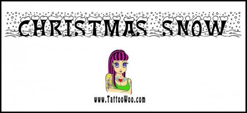 Christmas Snow Font 4