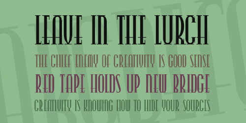 Cityslicker Font 1