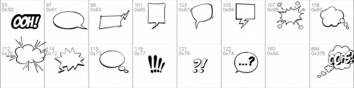 Comic Boom Elements Font 2