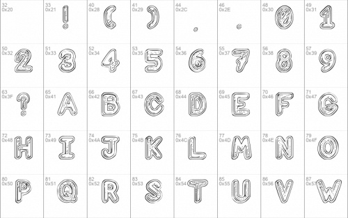 Computer Love 3d Font 1
