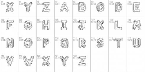 Computer Love 3d Font 2