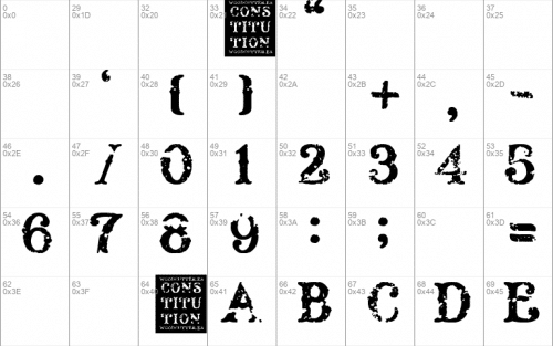 Constitution Font 1
