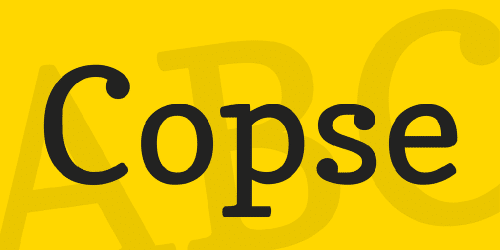 Copse Font