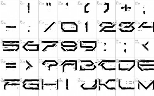 Corruptor LDR Font 2