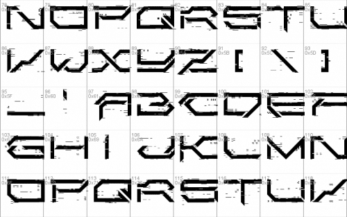 Corruptor LDR Font 3