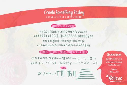 Create Something Today Font 4