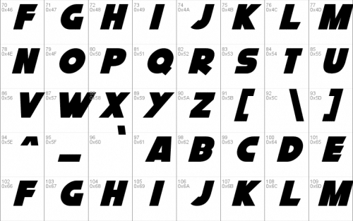Cryogenix Font 3