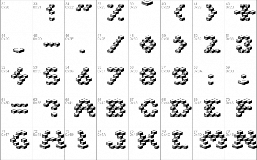 Cube Font 1