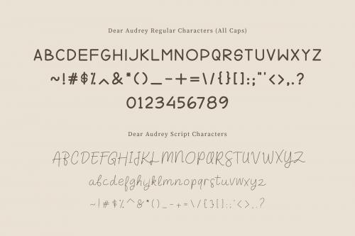 Dear Audrey Font 11