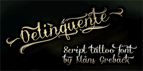 Delinquente Font 1