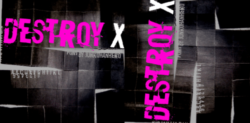 Destroy X Font 1