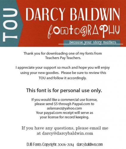 Djb Fancy Nancy Font