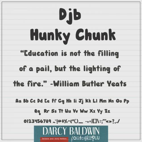 Djb Hunky Chunk Font 2