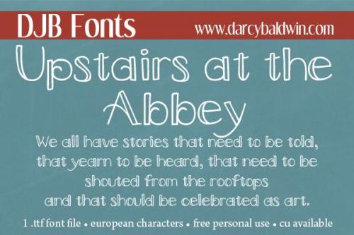 Djb Upstairs At The Abbey Font 3