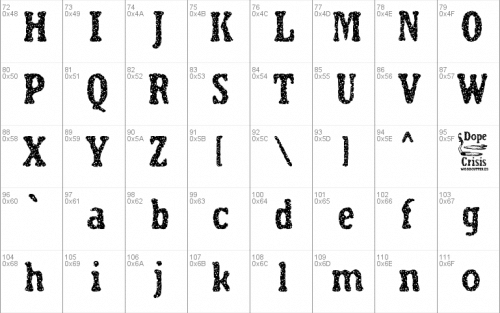 Dope Crisis Font 2