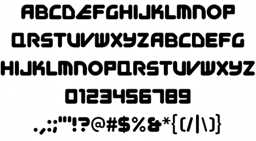 Efour Digital Font 2