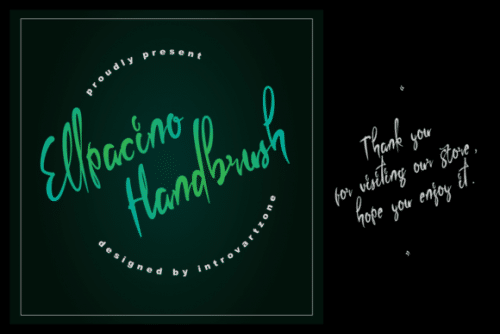 Ellpacino Handbrush Font
