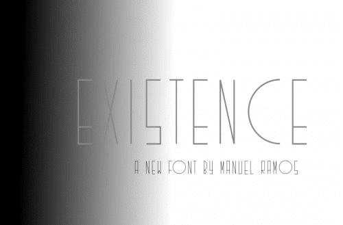 Existence Fancy Upper Font