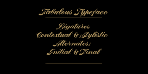 Fabulous Logotype Script Font 2