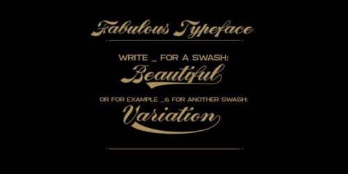 Fabulous Logotype Script Font 3