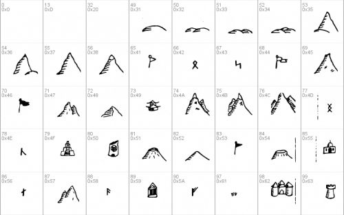 Fantasymapbats Font 1