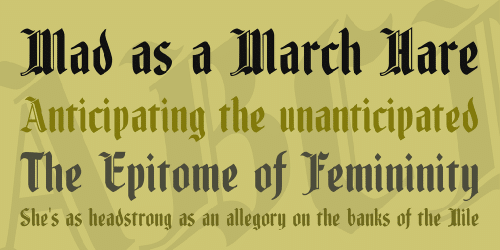 Fenwick Woodtype Font 1