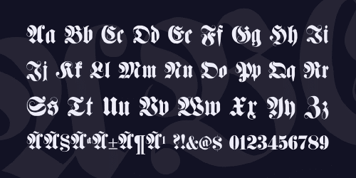 Fette Haenel Fraktur Font 3