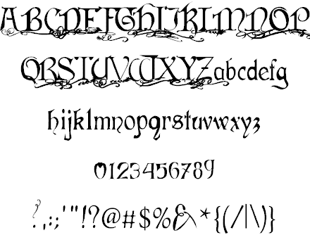 Flourishes And Fancies Font 1