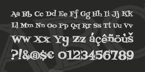 Fontdinerdotcom Jazz font 2
