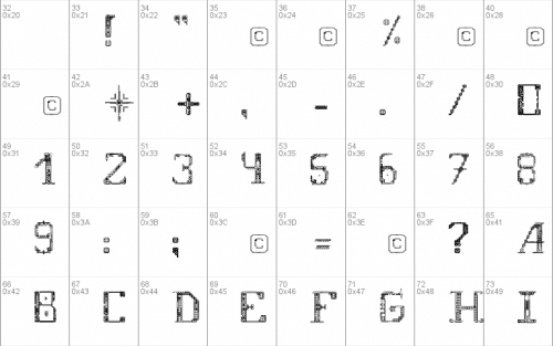 Fragile Font 1