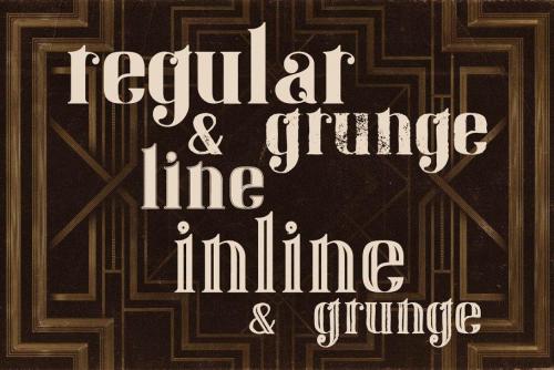 Gatsby Inline Font 2